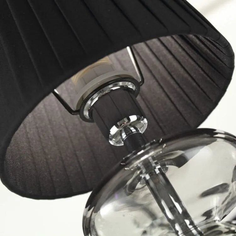 12 Light Chandelier with Black Lampshades