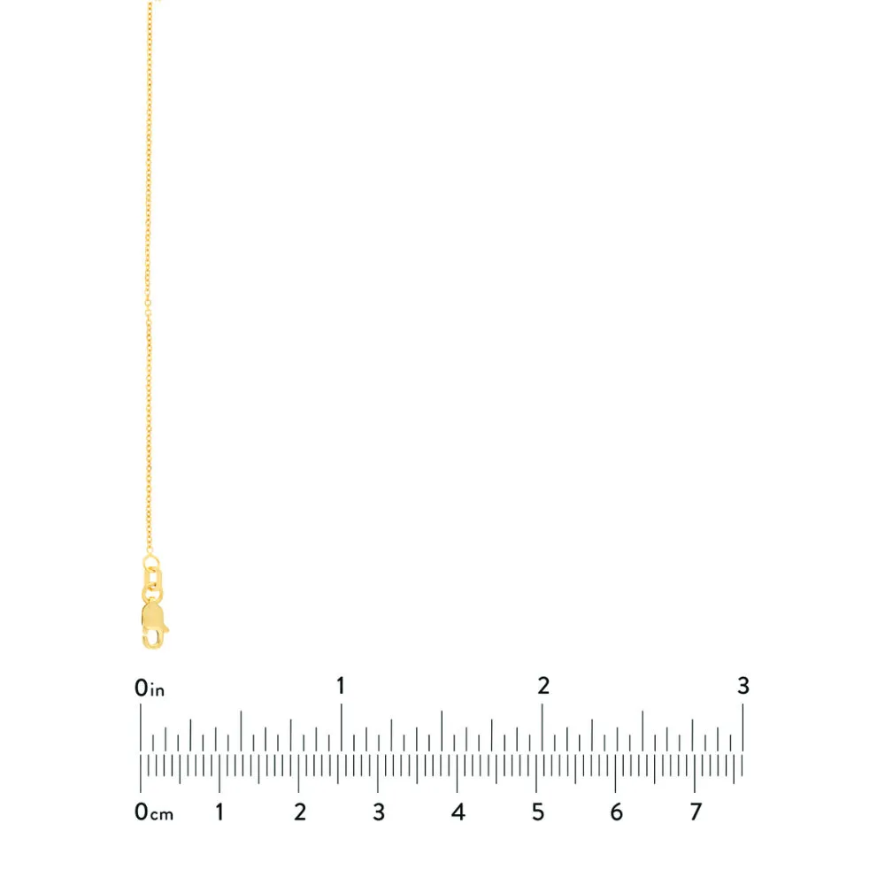 14k Gold Diamond-Cut Cable Chain