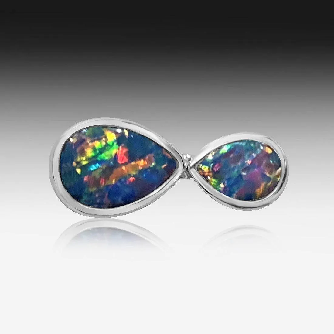 14kt White Gold Opal Pendant
