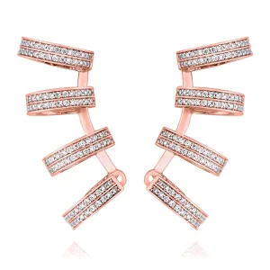 4-Hoop Earring - Pinkgold