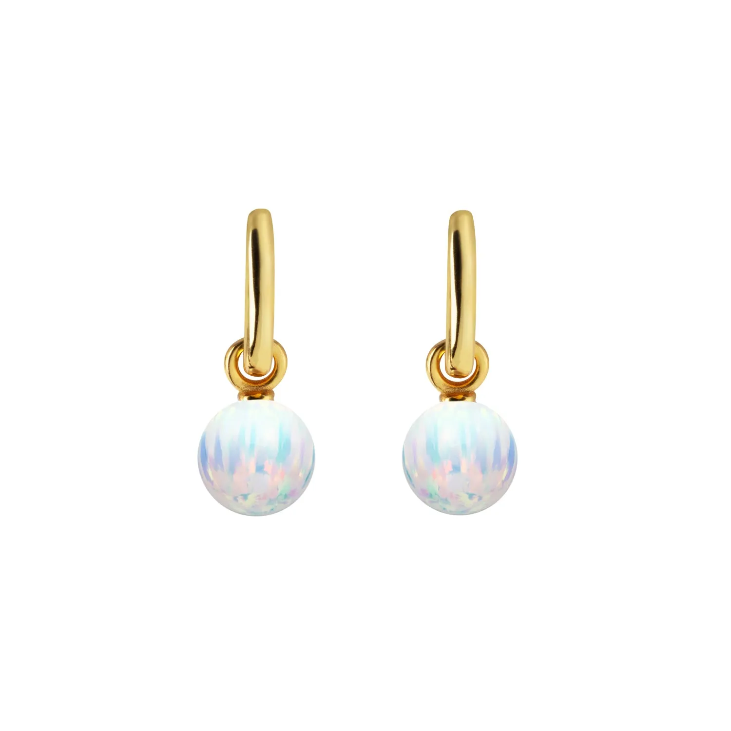 AETIA ICE OPAL HOOP EARRINGS