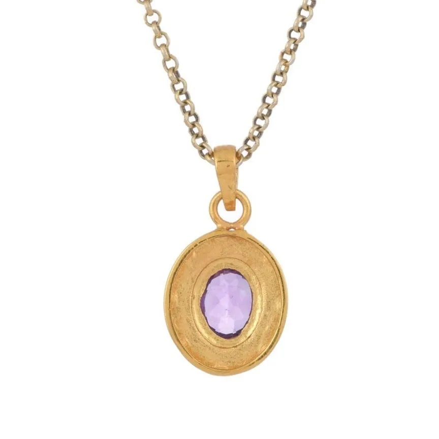 Amethyst Pendant Necklace
