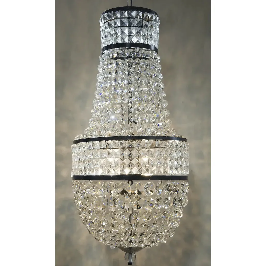 Anna Black Steel Chandelier