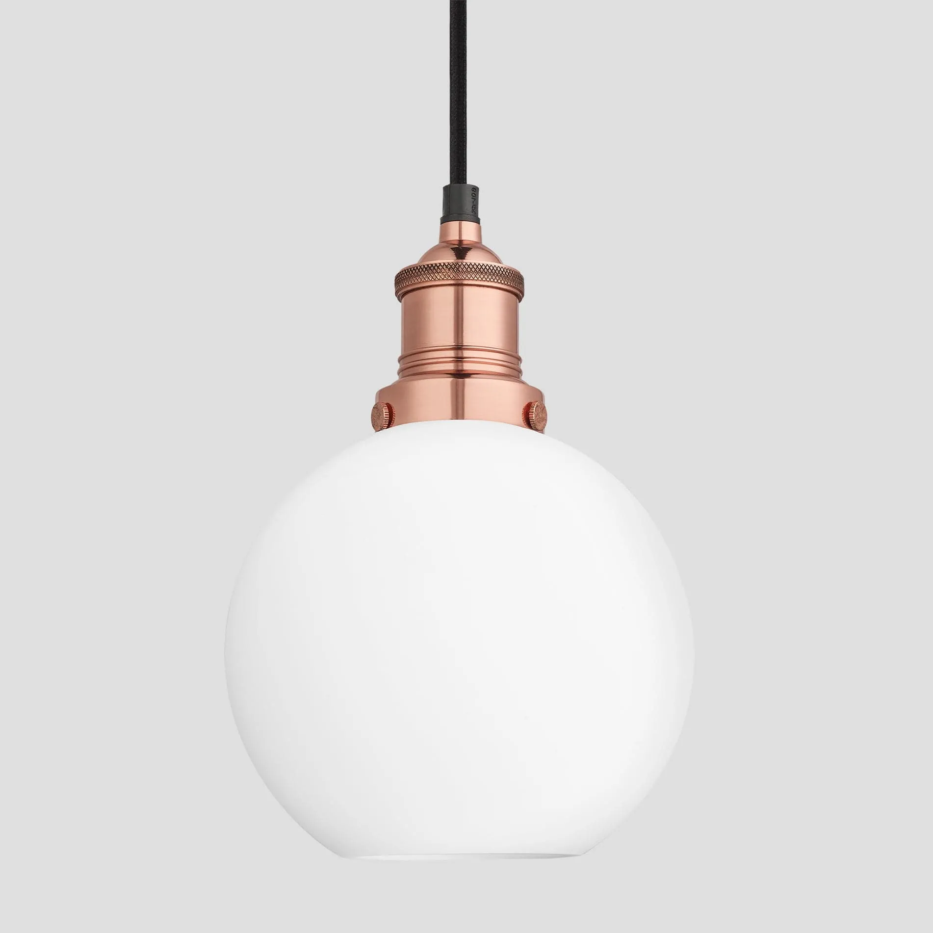 Brooklyn Opal Glass Globe Pendant Light - 7 Inch