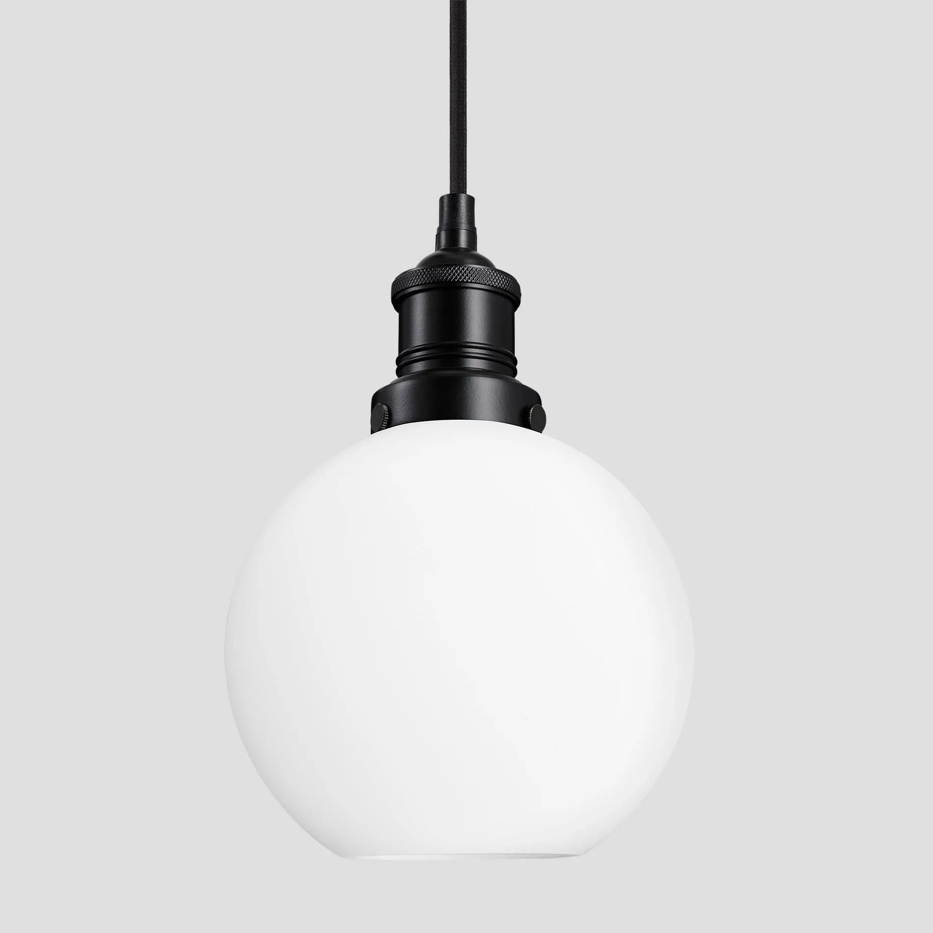 Brooklyn Opal Glass Globe Pendant Light - 7 Inch