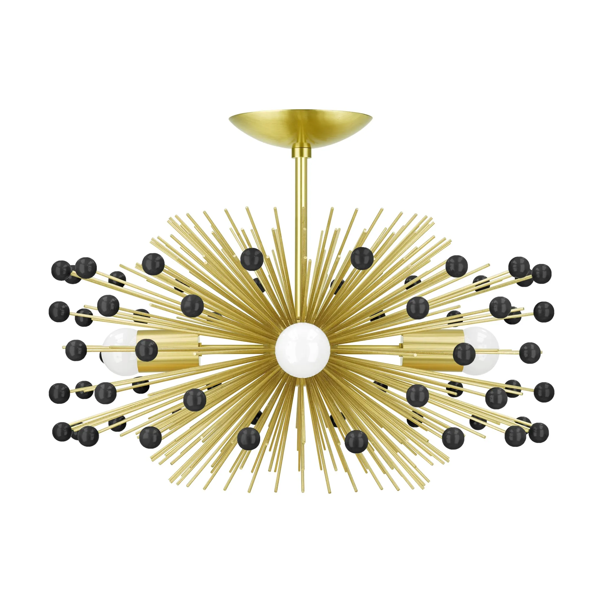 Color Beaded Urchin Flush Mount 20"