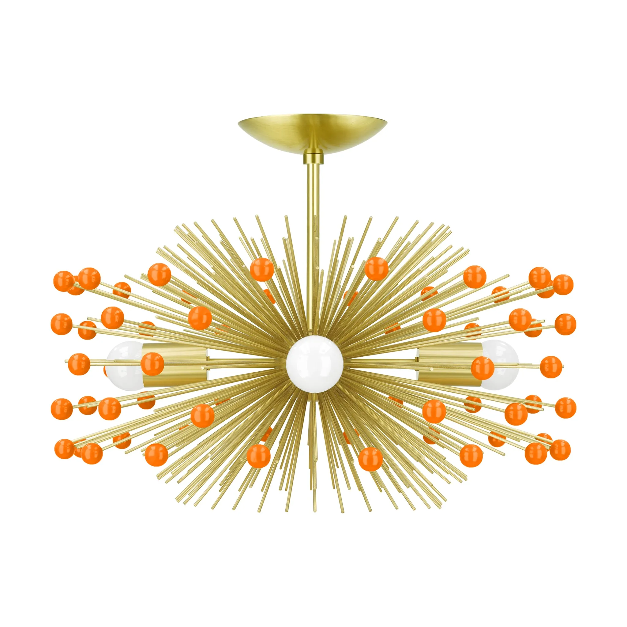 Color Beaded Urchin Flush Mount 20"