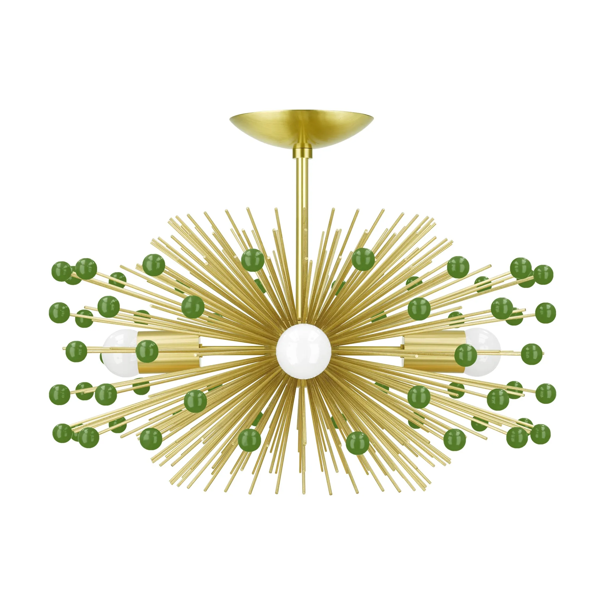Color Beaded Urchin Flush Mount 20"