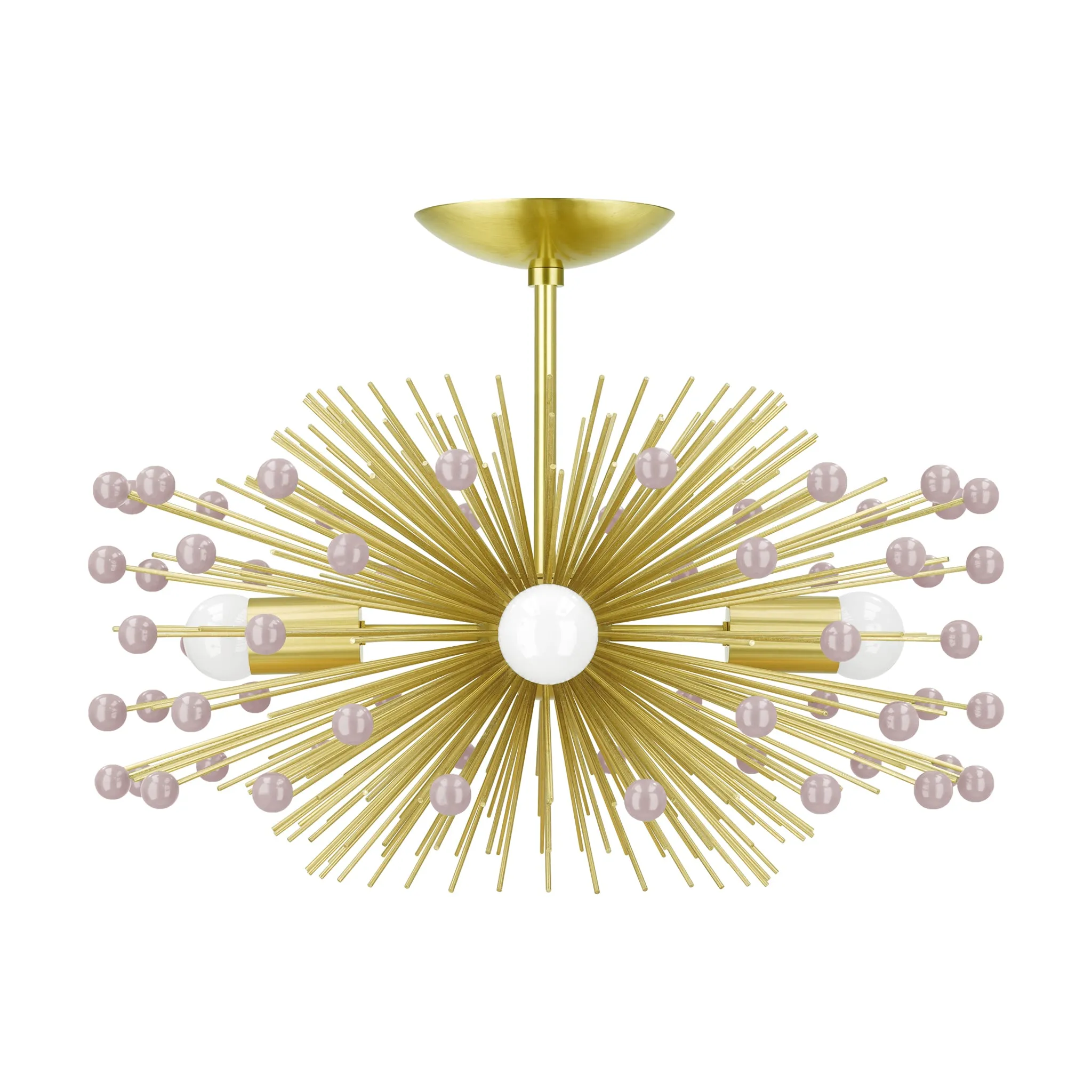 Color Beaded Urchin Flush Mount 20"