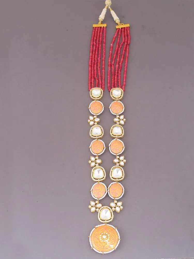 Coral Krutika Kundan Jewellery Set - EOSS