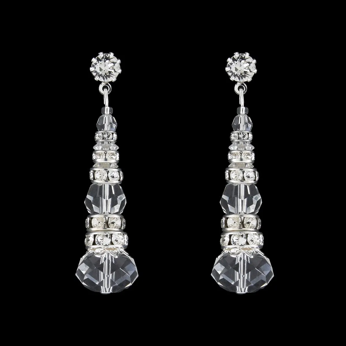 Crystal & Rondelle Beaded Drops