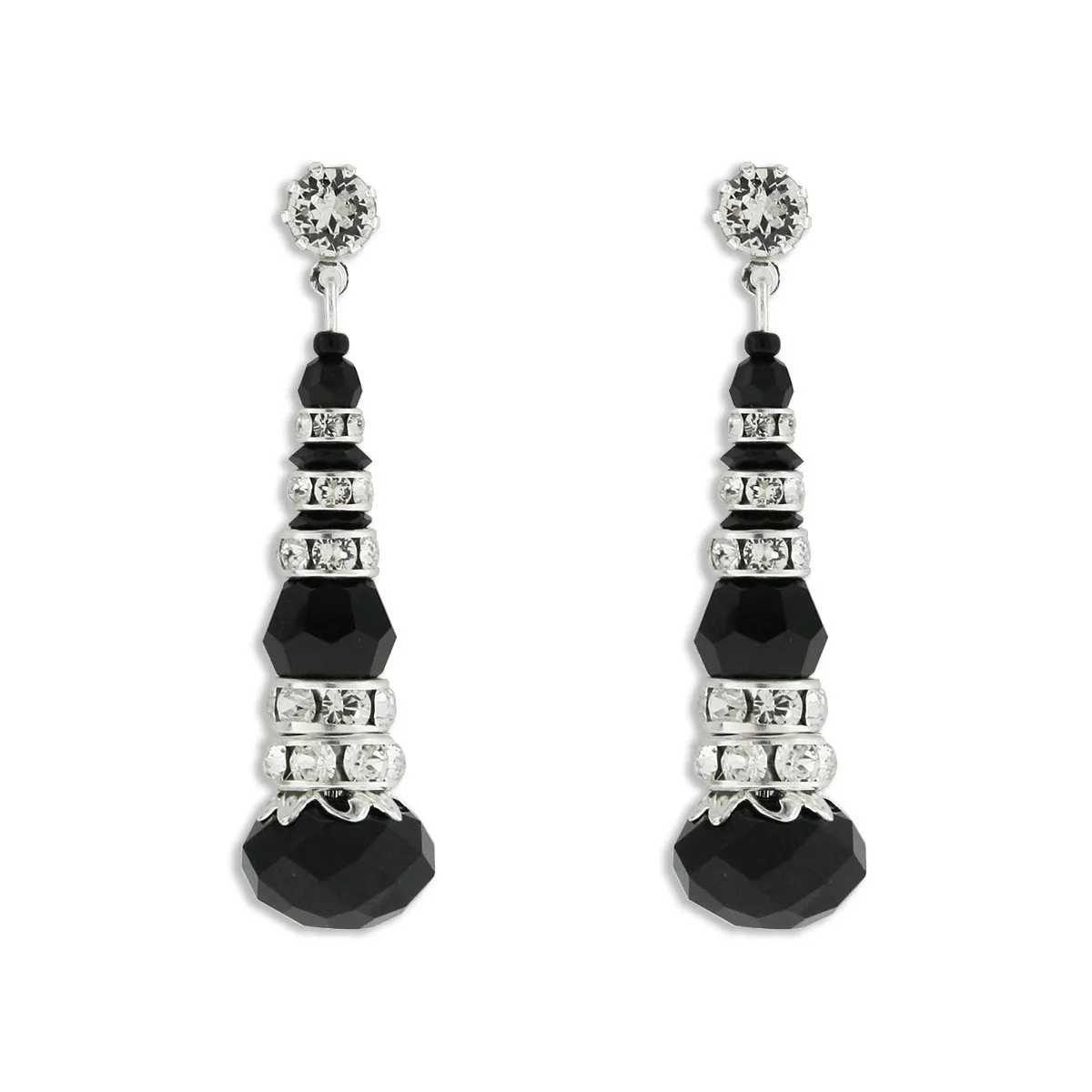 Crystal & Rondelle Beaded Drops