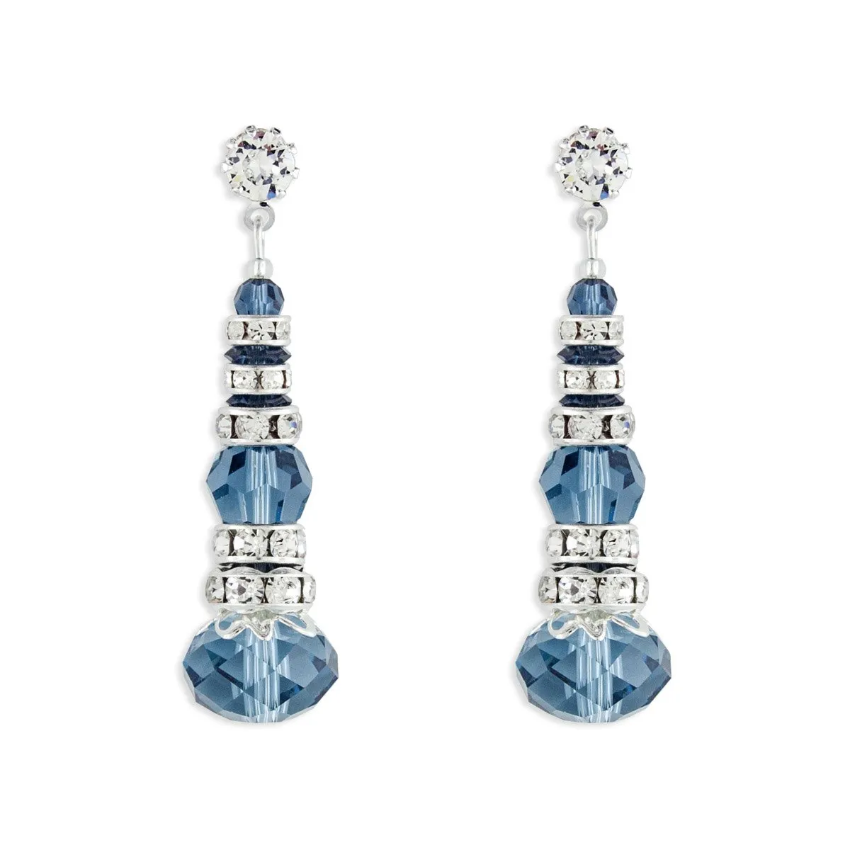 Crystal & Rondelle Beaded Drops