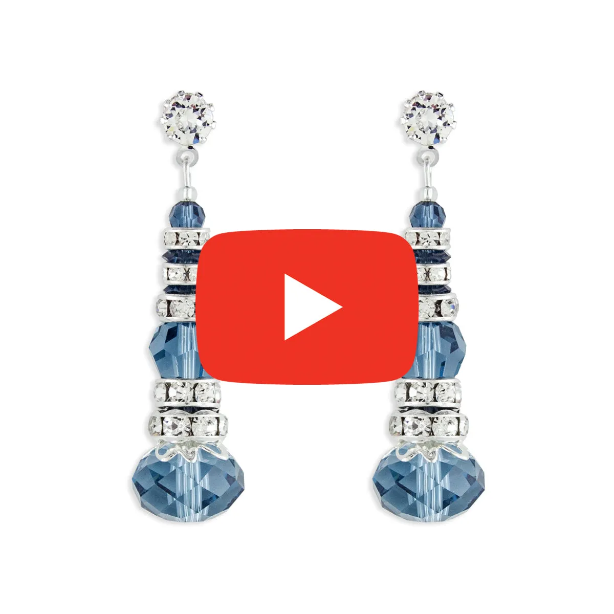 Crystal & Rondelle Beaded Drops