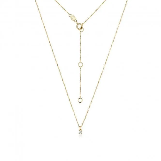 Diamond Jewellery 18ct Gold Diamond Necklace NDQ148