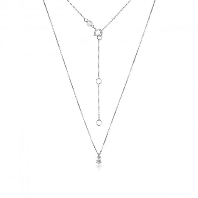 Diamond Jewellery 18ct White Gold Diamond Necklace NDQ147W