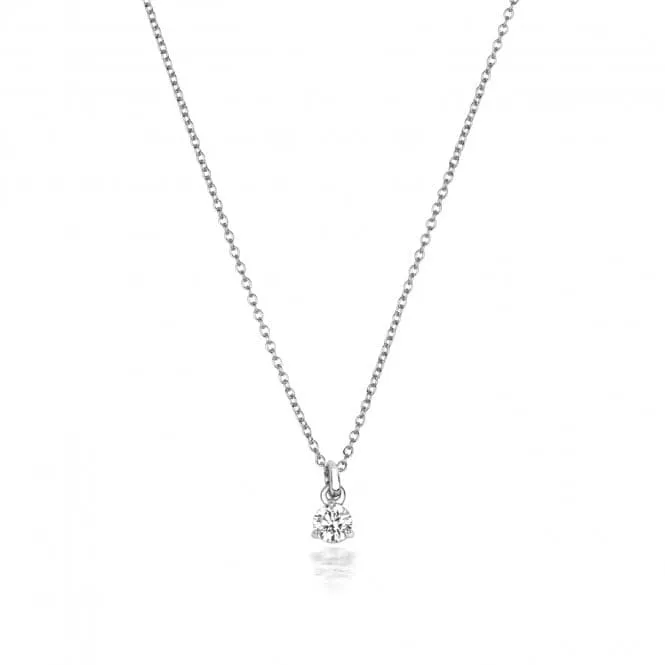 Diamond Jewellery 18ct White Gold Diamond Necklace NDQ147W