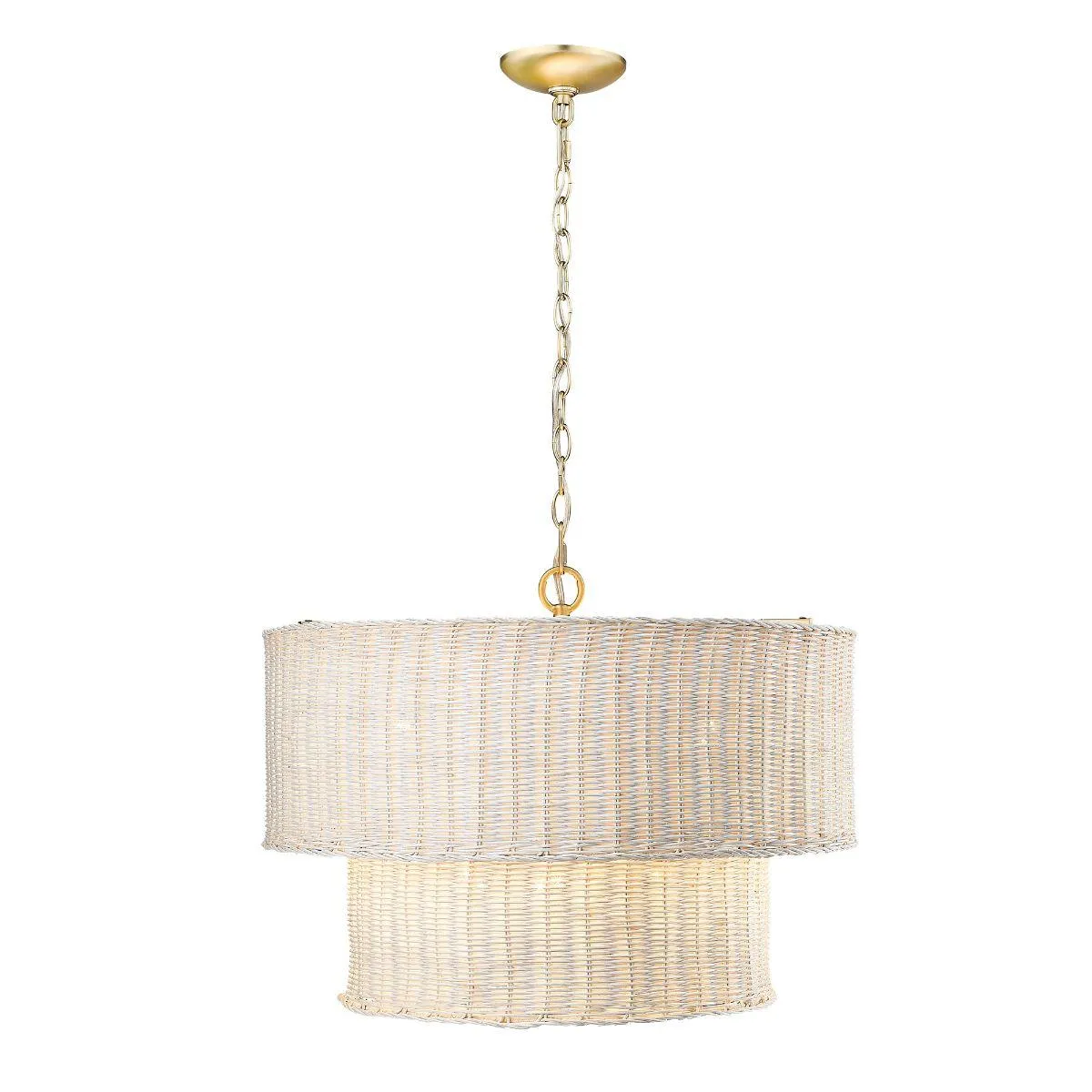 Erma 6 Lights 22 in. Chandelier Bronze Finish