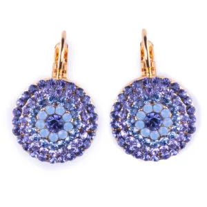Extra Luxurious Pavé Leverback Earrings in "Lavender Fields" *Custom*