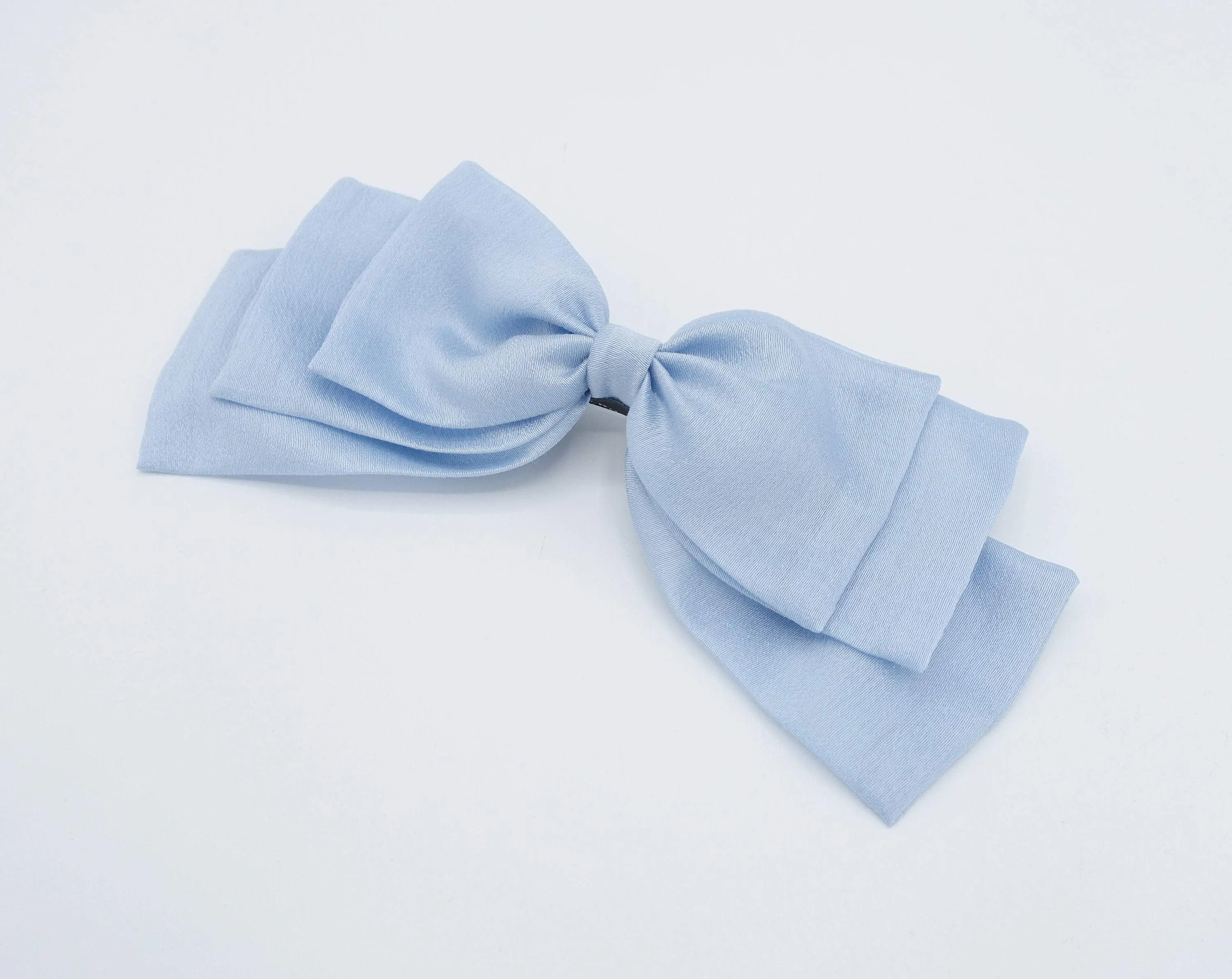 floppy hair bow stacked hair bow for women