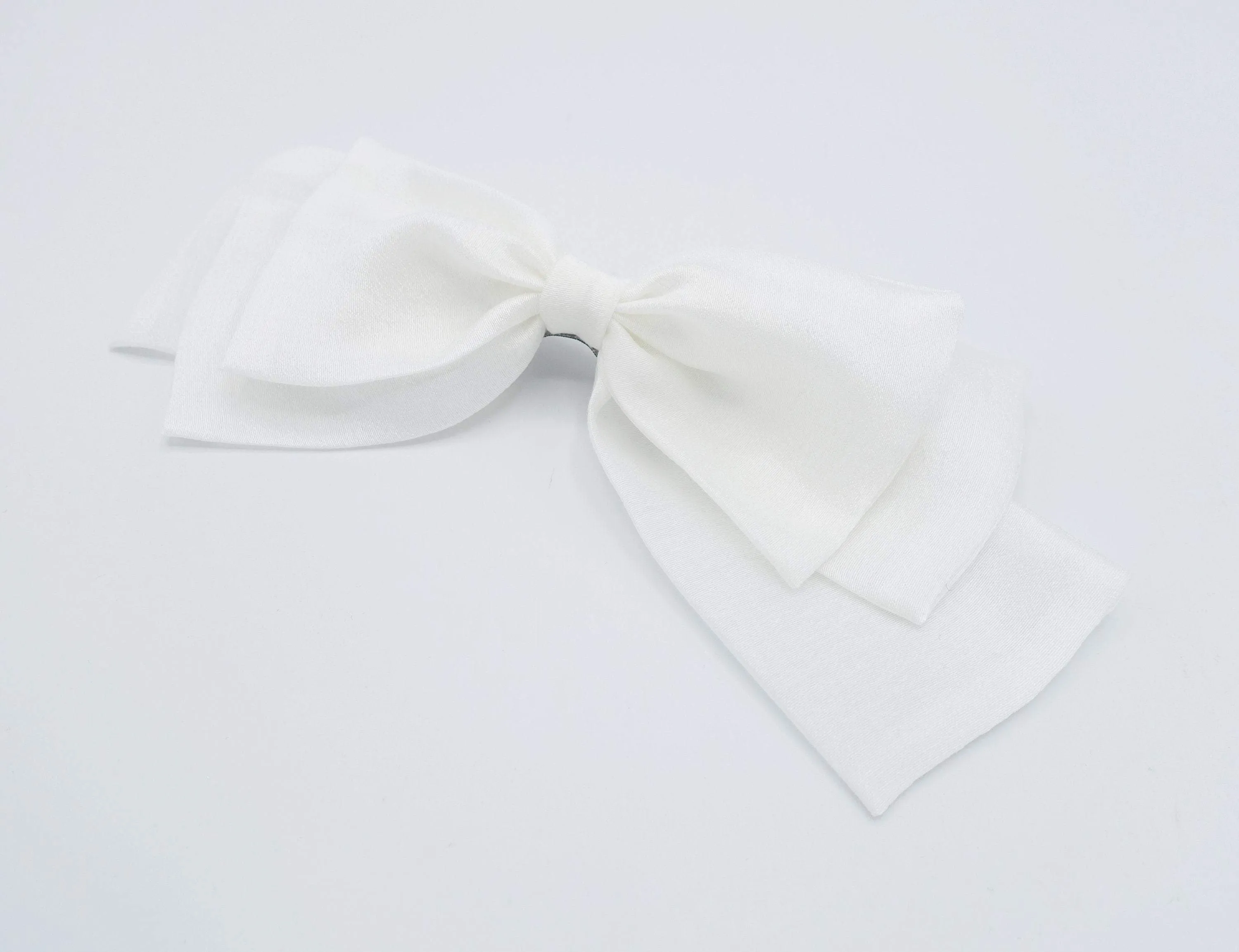 floppy hair bow stacked hair bow for women