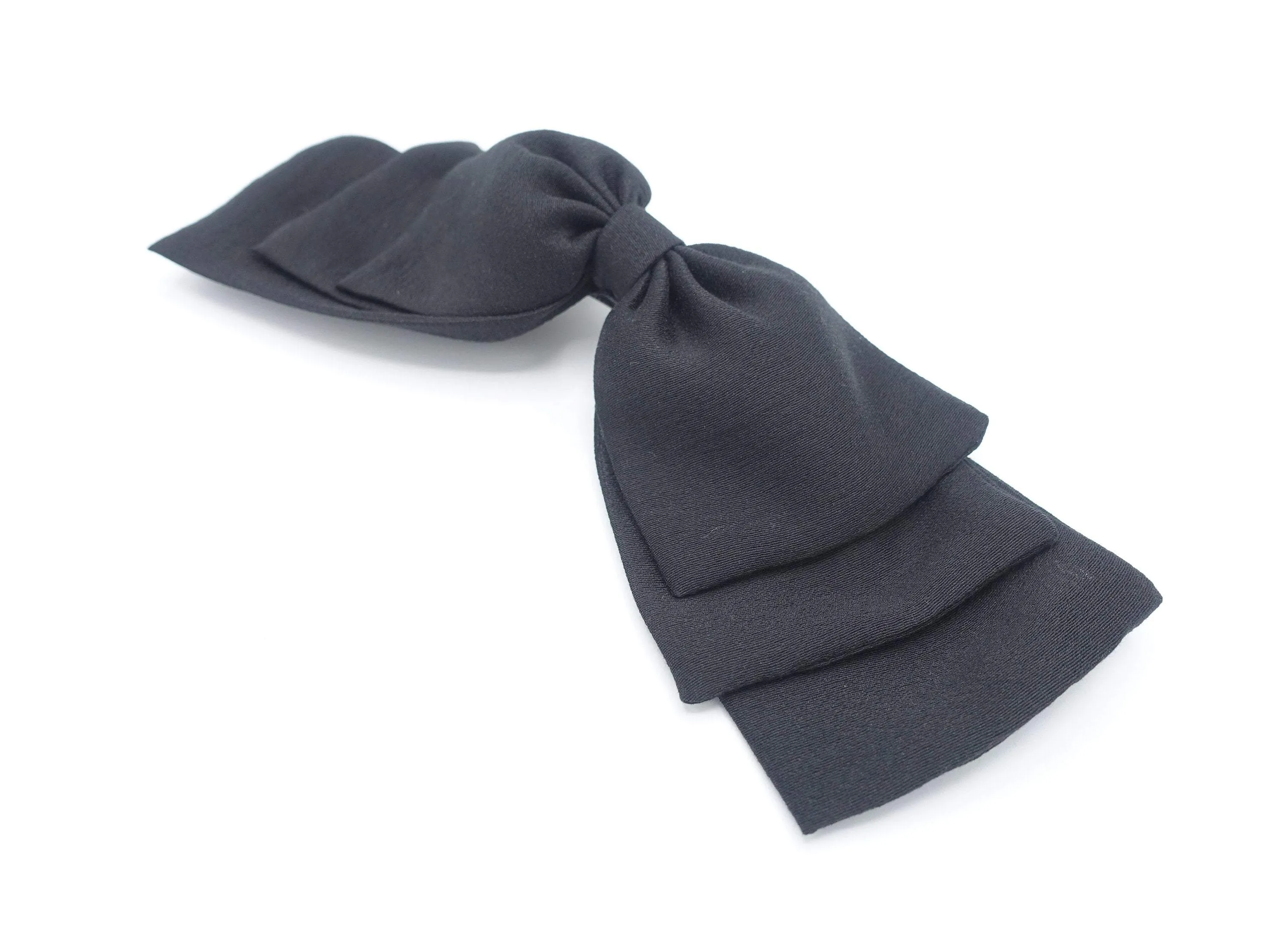floppy hair bow stacked hair bow for women
