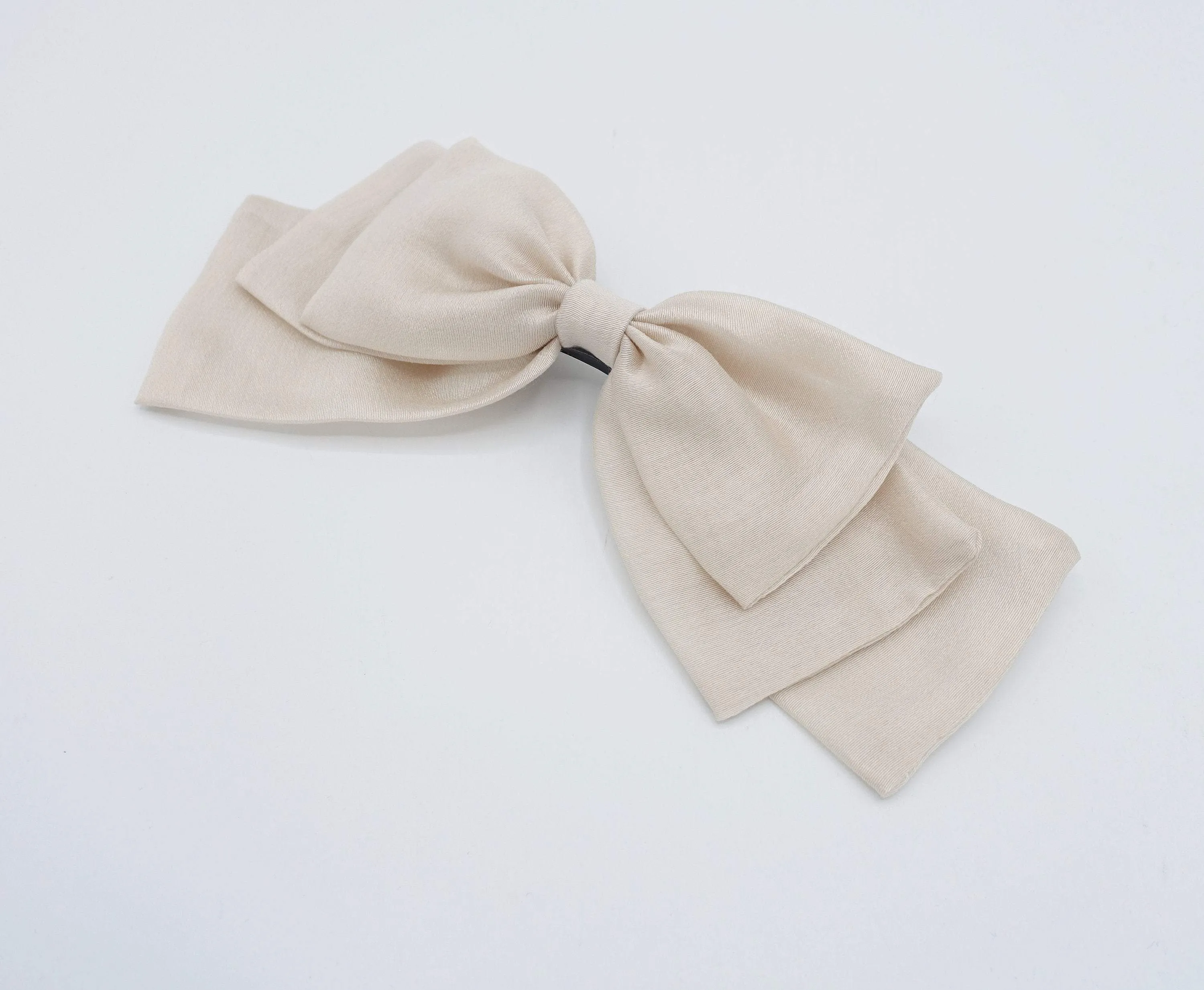 floppy hair bow stacked hair bow for women