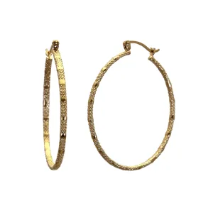 Fracture Hinged Hoop Earrings