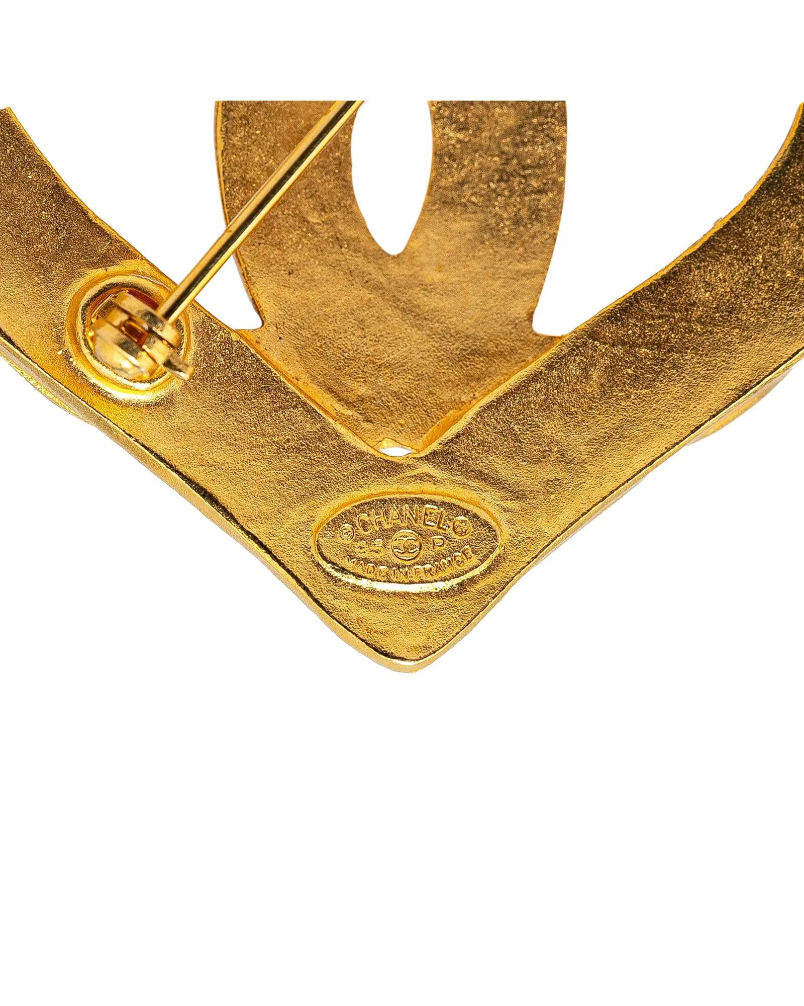 Gold Plated Heart Brooch
