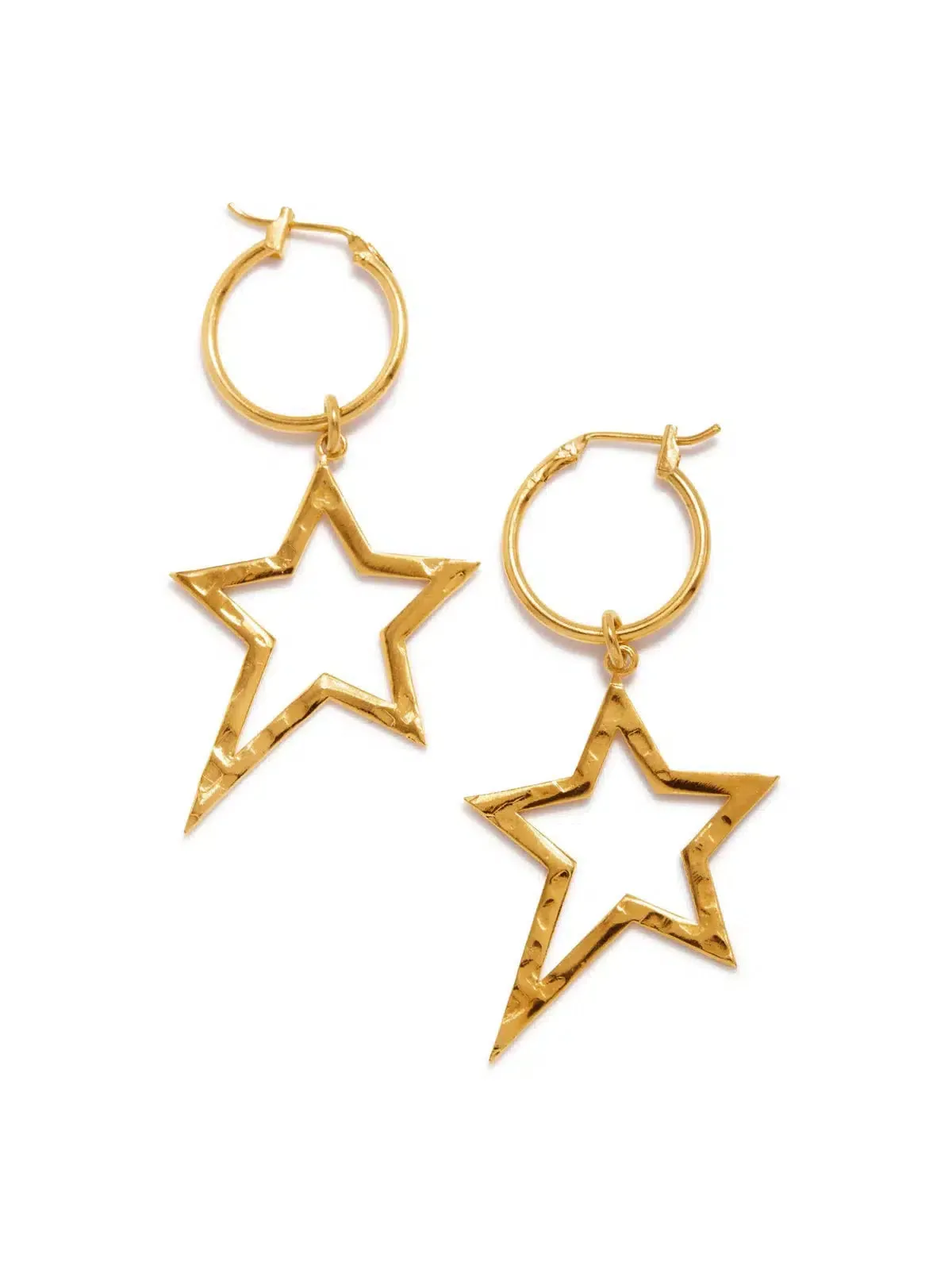 Gold Shooting Star Dust Earring Charms