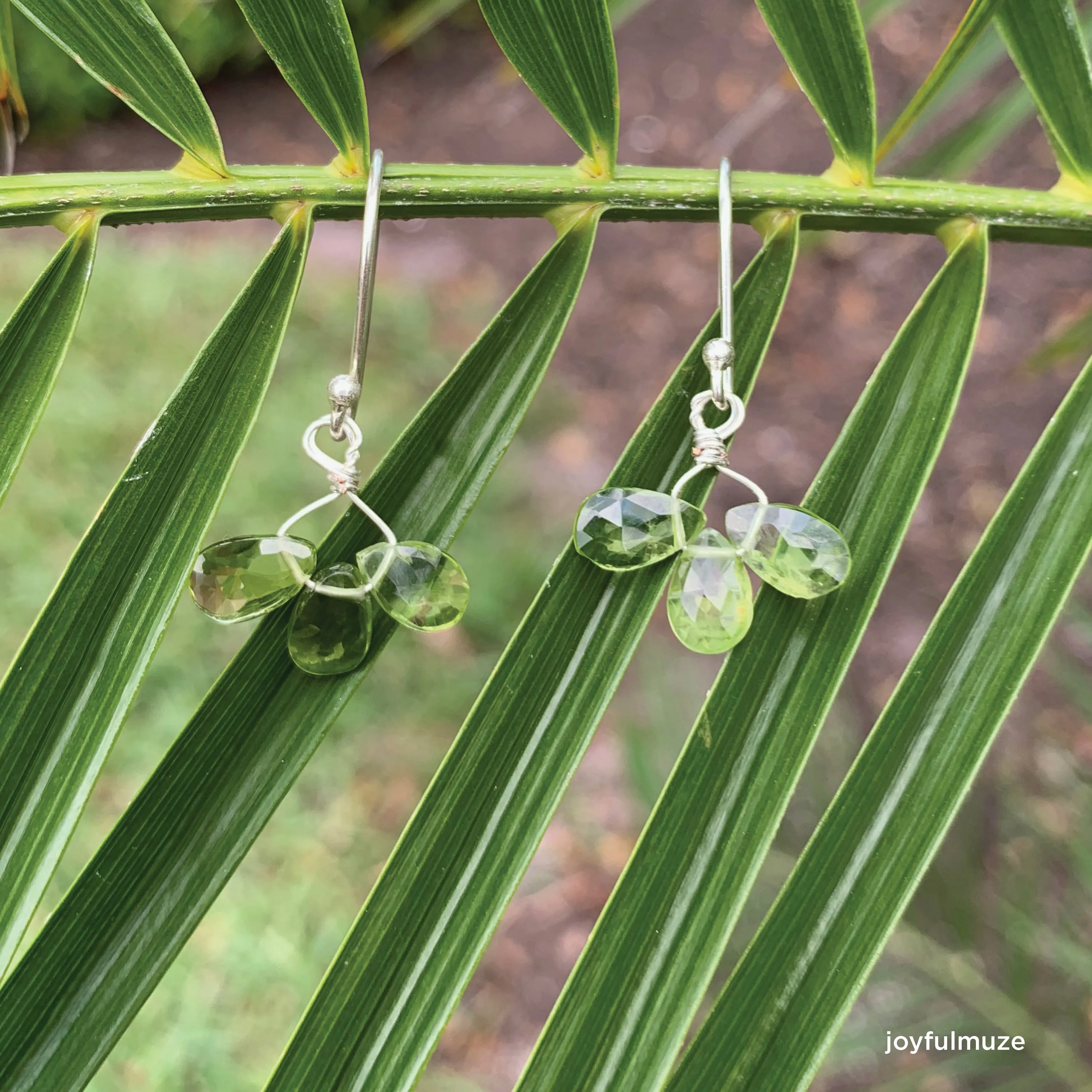 Green Peridot Earrings