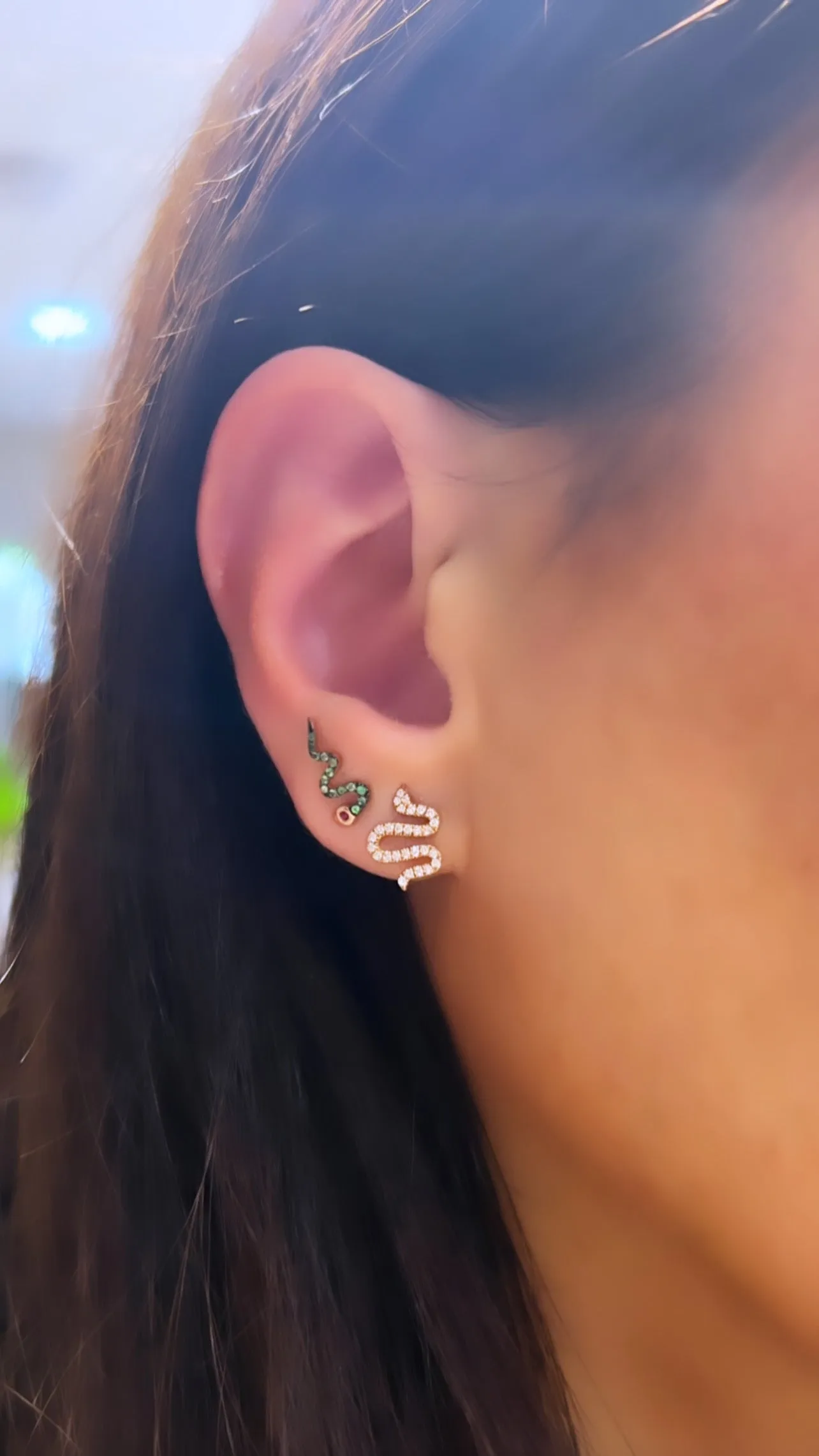 Green Snake stud