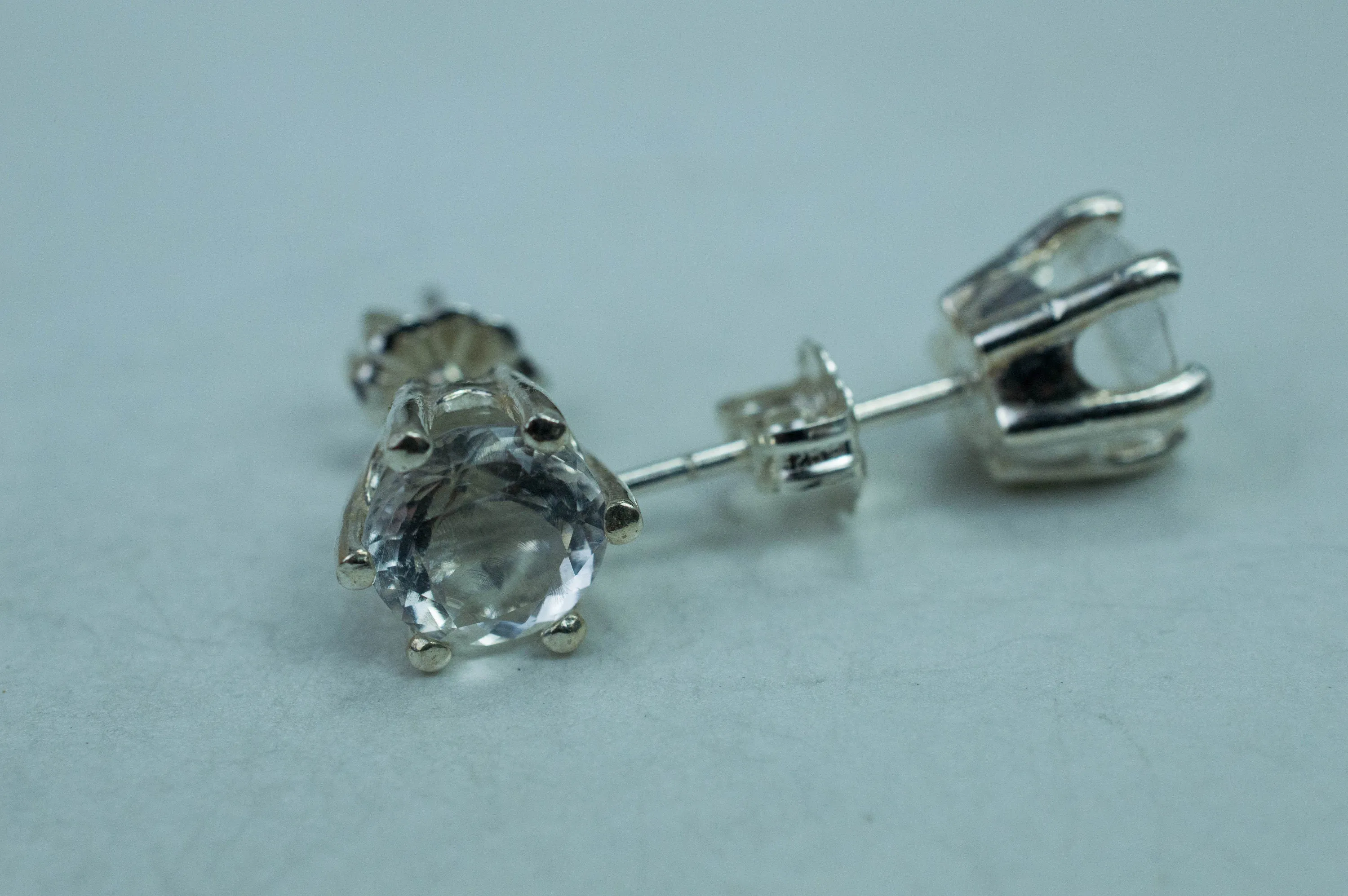 Hyalite Opal Earrings, Genuine Untreated Mexican Opals; 1.890cts