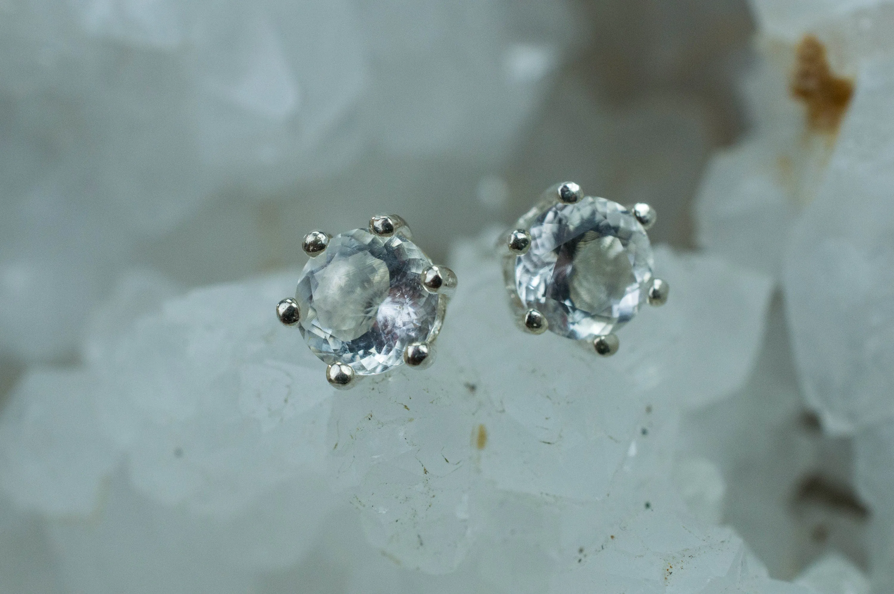 Hyalite Opal Earrings, Genuine Untreated Mexican Opals; 1.890cts