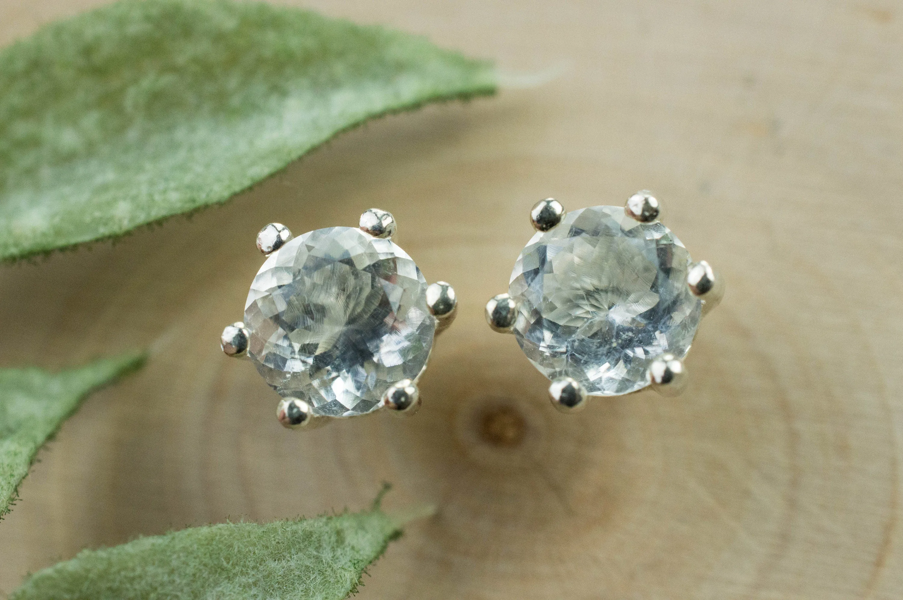 Hyalite Opal Earrings, Genuine Untreated Mexican Opals; 1.890cts