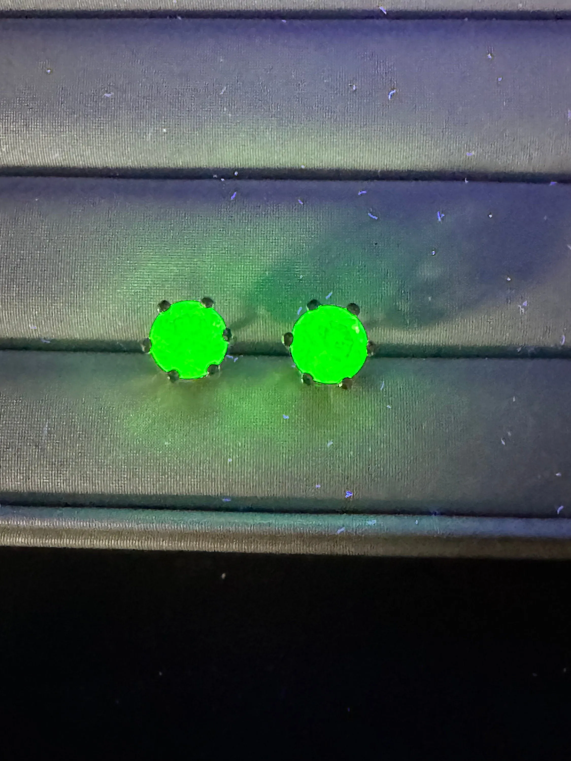 Hyalite Opal Earrings, Genuine Untreated Mexican Opals; 1.890cts