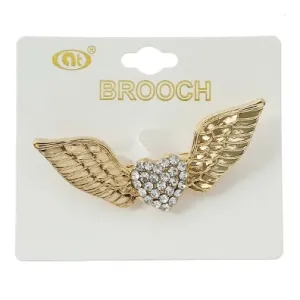 JAH24100-Rhinestone Hot Wing Brooch