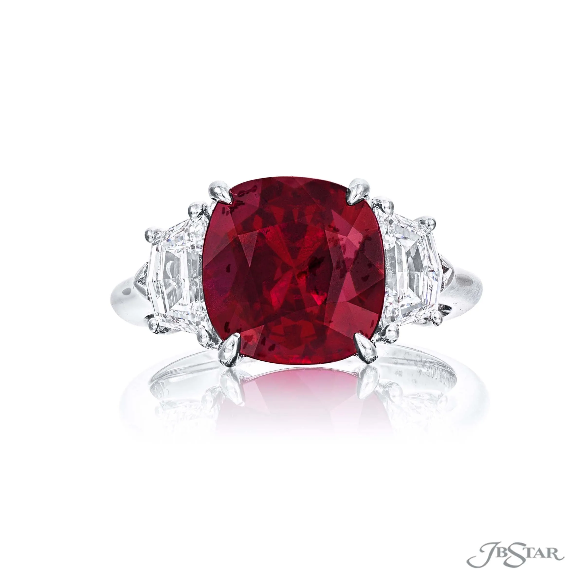 JB Star Natural Ruby & Diamond Ring