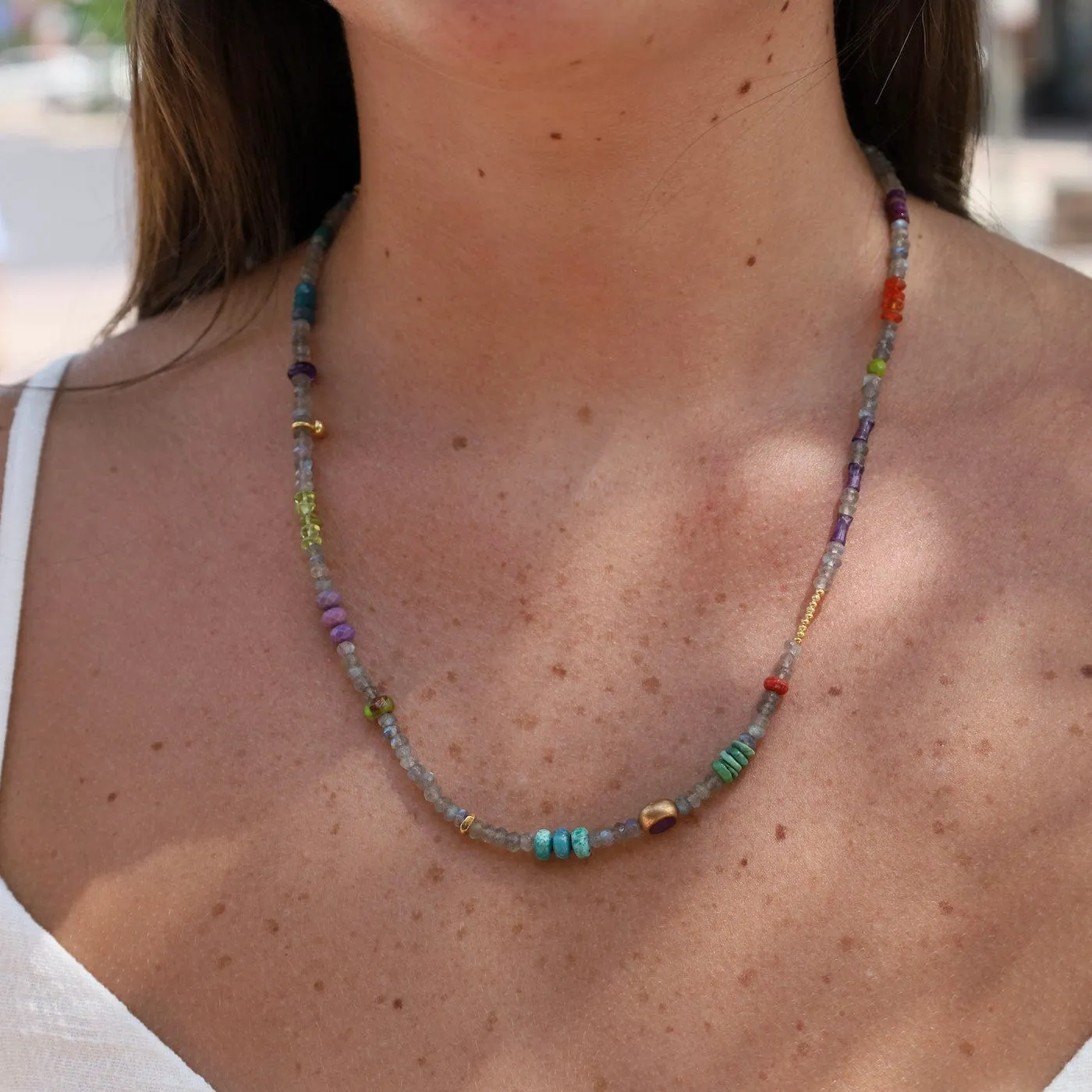 Labradorite Sweet Tart Necklace