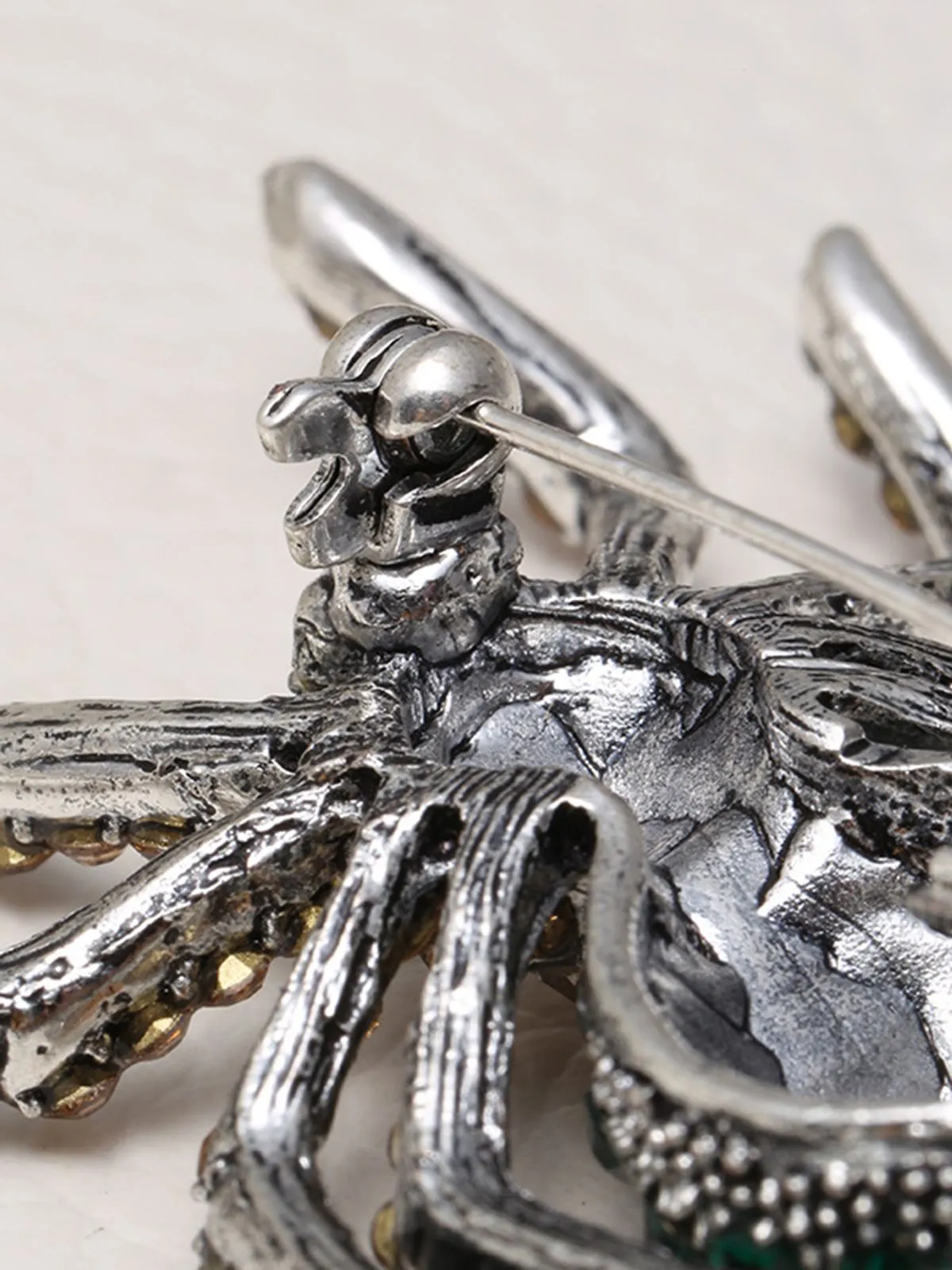 Latest Halloween Spider Rhinestone Brooch