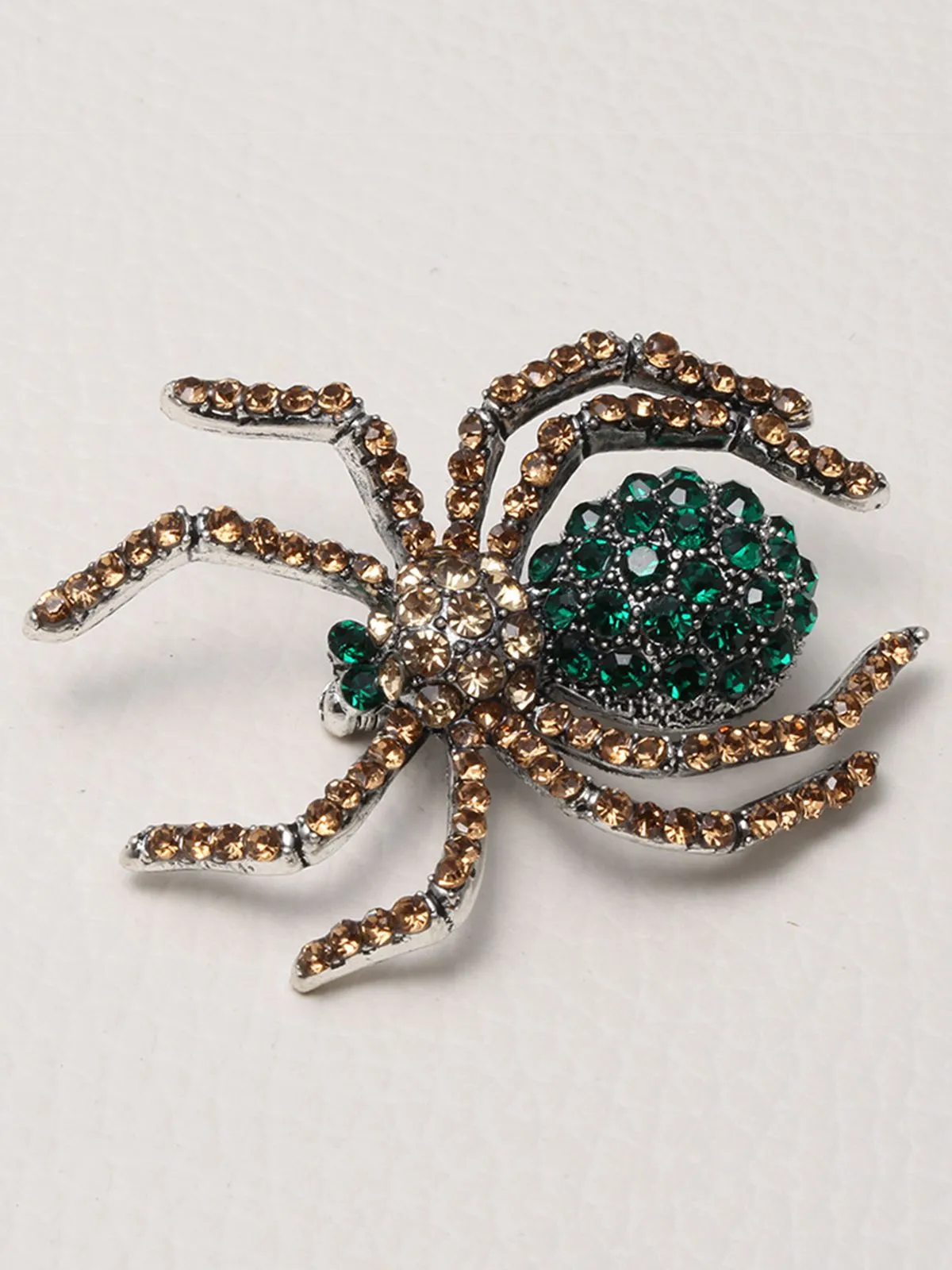 Latest Halloween Spider Rhinestone Brooch