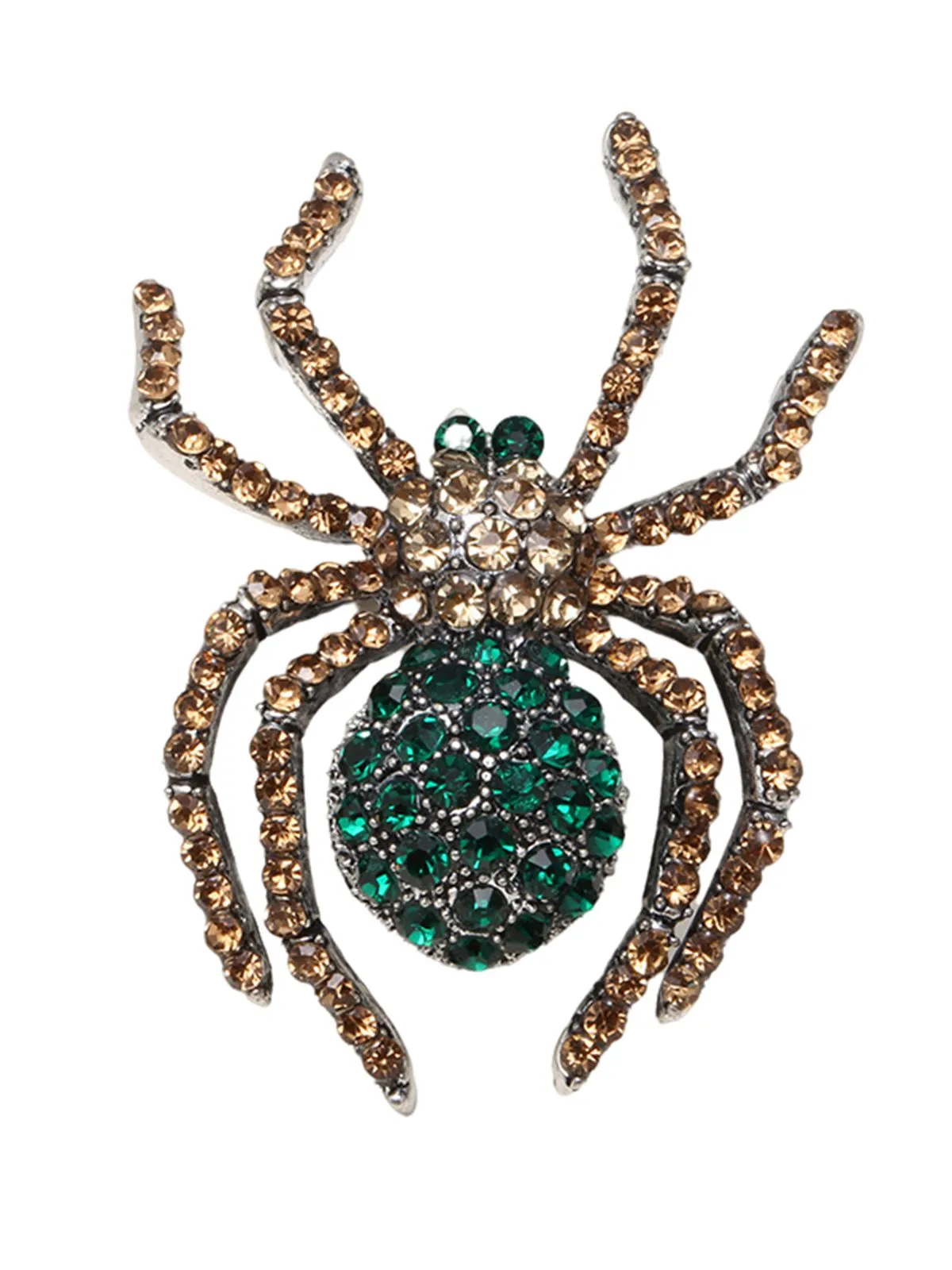 Latest Halloween Spider Rhinestone Brooch
