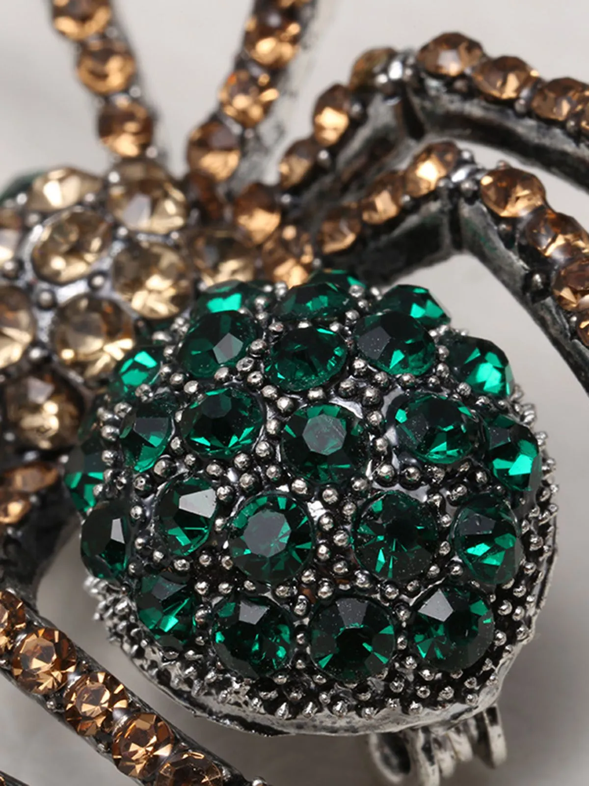 Latest Halloween Spider Rhinestone Brooch