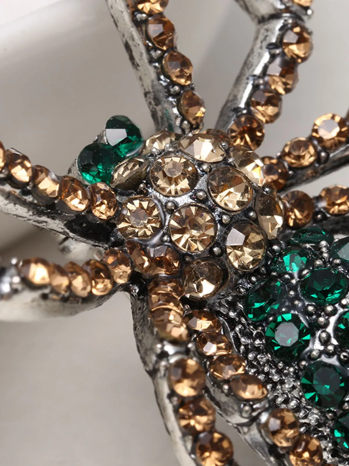 Latest Halloween Spider Rhinestone Brooch