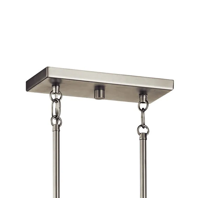 Lente 39 in. 5 Lights Chandelier Nickel Finish