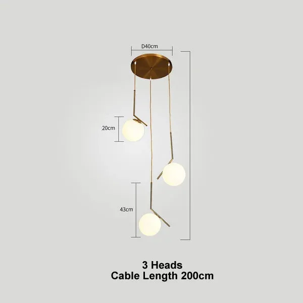 Luxury Bean Suspension Chandelier for Mansion Living Room LED Interior Lighting
