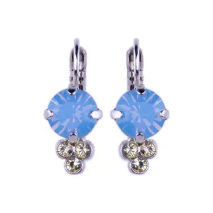 Medium Trio Cluster Leverback Earrings in "Aqua Vista" *Custom*