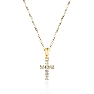 Mini Pave Diamond Cross