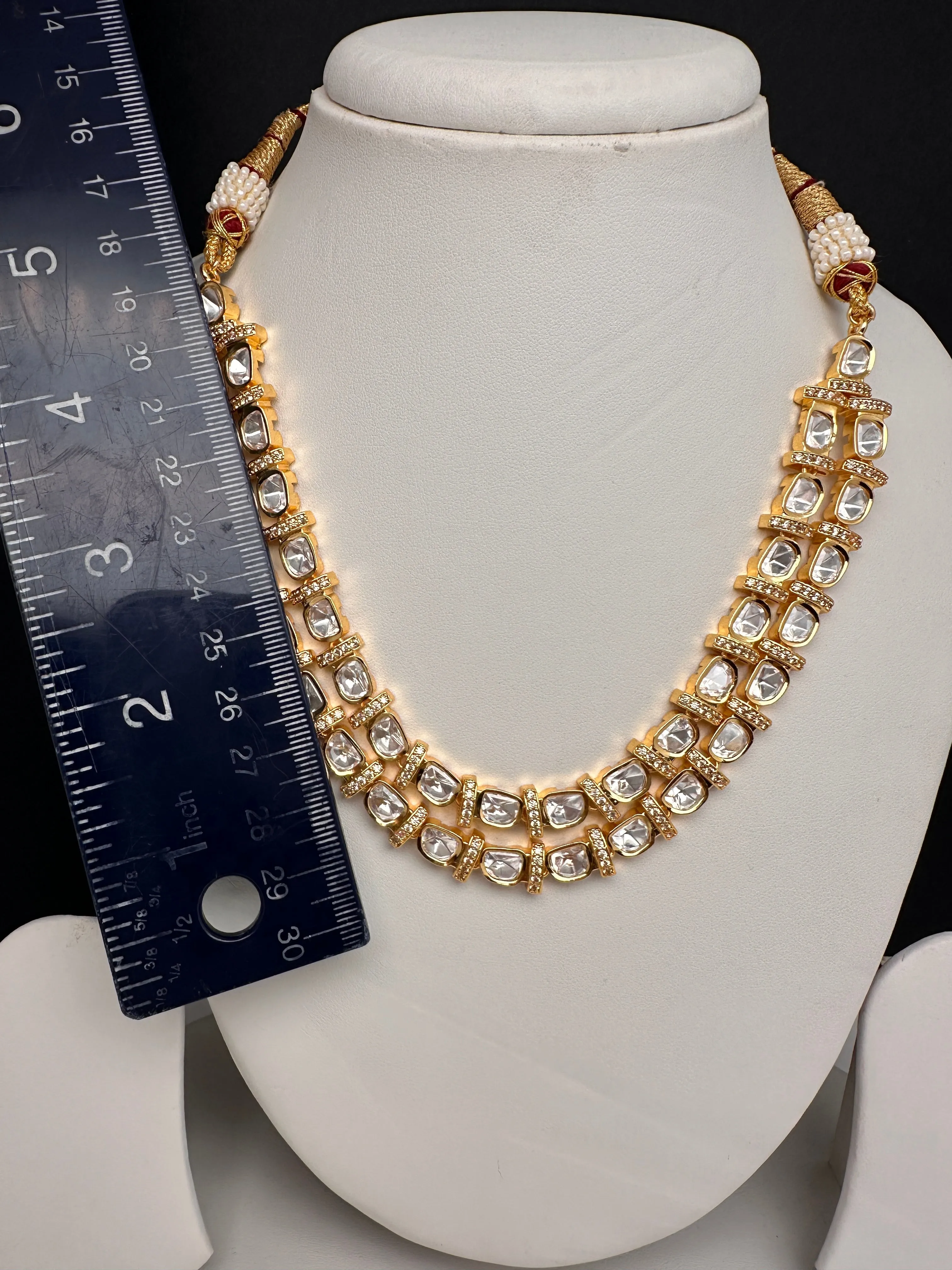 Moissanite Clear Stone Short Necklace