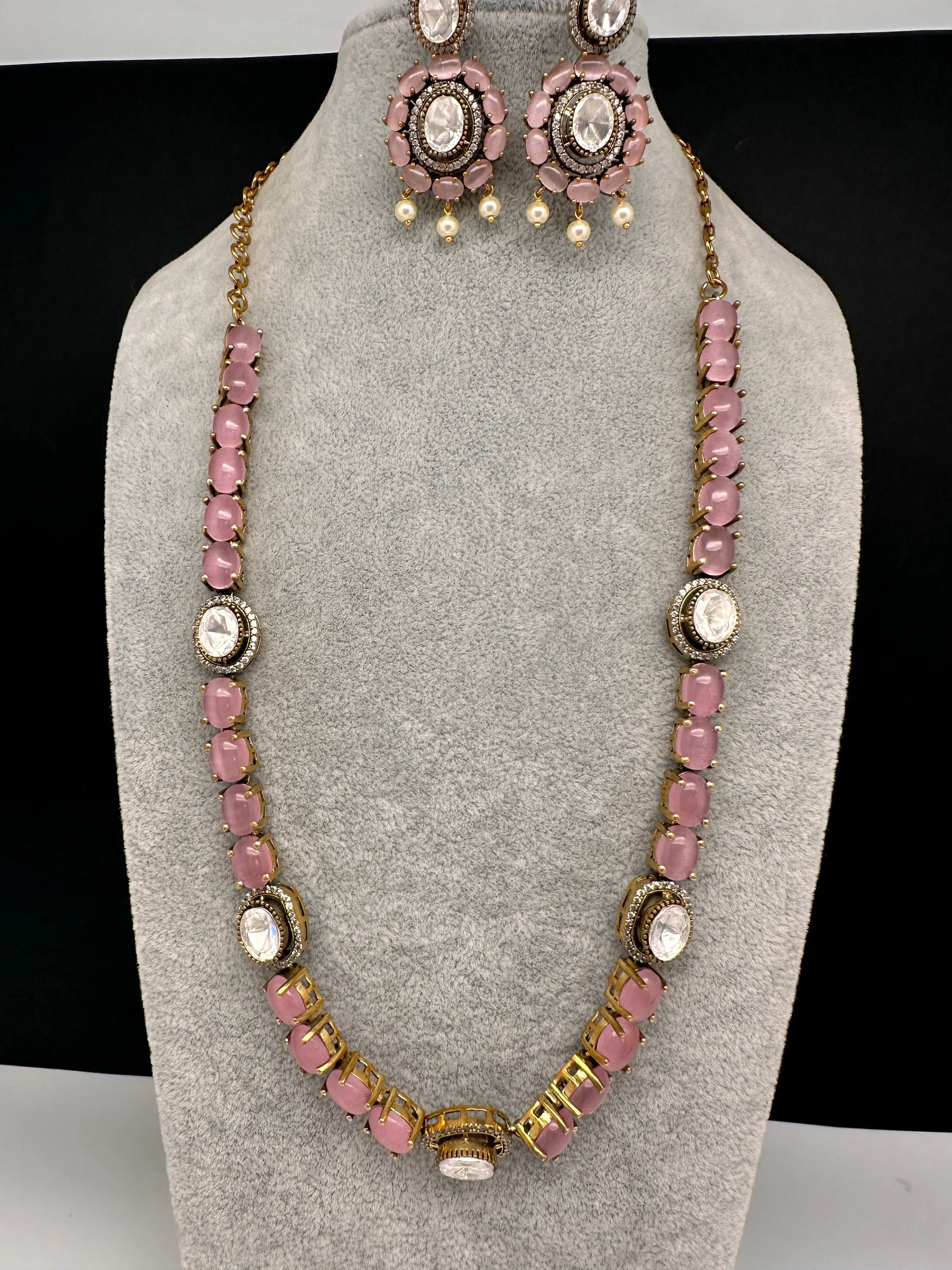 Moissanite Monalisa Color Stone Short Necklace